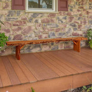 A & L Furniture A & L Furniture Blue Mountain Wildwood Bench 6ft / Cedar Stain Wildwood Bench 8216L-6FT-CS