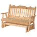 A & L Furniture A & L Furniture Cedar Royal English Glider 4FT / Cedar Glider 611C-4FT-Cedar