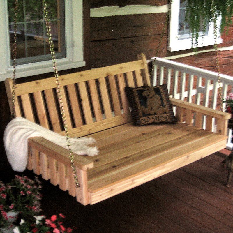 A & L Furniture A & L Furniture Cedar Traditional English Swingbed Swingbed