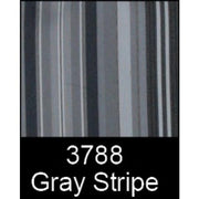 A & L Furniture A & L Furniture Full Bench Cushion Accessory 4 ft / Gray Stripe Cushion 1024-4 ft-Gray Stripe