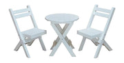 A & L Furniture A & L Furniture Poly Coronado Round Folding Bistro Sets Bistro Set