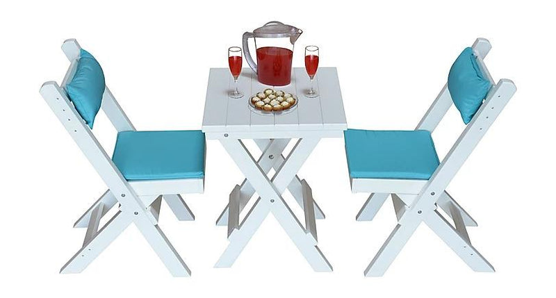 A & L Furniture A & L Furniture Poly Coronado Square Folding Bistro Set Bistro Set