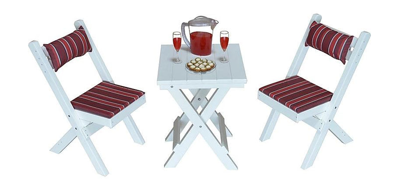 A & L Furniture A & L Furniture Poly Coronado Square Folding Bistro Set Bistro Set