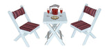 A & L Furniture A & L Furniture Poly Coronado Square Folding Bistro Set Bistro Set