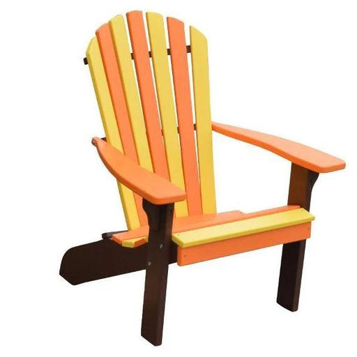 A & L Furniture A & L Furniture Poly Fanback Adirondack Chair- Seasonal Color Combos Chair 880S-White