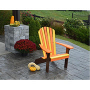 A & L Furniture A & L Furniture Poly Fanback Adirondack Chair- Seasonal Color Combos Chair 880S-White