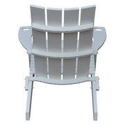 A & L Furniture A & L Furniture Poly Hampton Folding Adirondack Chair w/2 Cupholders Chair
