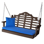 A & L Furniture A & L Furniture Poly Marlboro Swing 4ft / Tudor Brown Swing 867-4FT-Tudor Brown