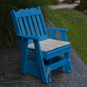 A & L Furniture A & L Furniture Poly Royal English Gliding Chair Blue Glider 922-Blue