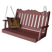 A & L Furniture A & L Furniture Poly Royal English Swing 4ft / Cherrywood Swing 865-4FT-Cherrywood