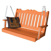 A & L Furniture A & L Furniture Poly Royal English Swing 4ft / Orange Swing 865-4FT-Orange