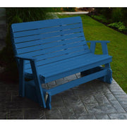 A & L Furniture A & L Furniture Poly Winston Glider 4ft / Blue Glider 872-4FT-Blue