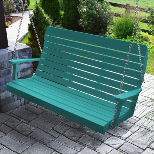 A & L Furniture A & L Furniture Poly Winston Swing 4ft / Aruba Blue Swing 862-4FT-Aruba Blue