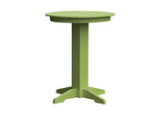 A & L Furniture A & L Furniture Round Bar Table- Specify for FREE 2" Umbrella Hole 33 Inch / Tropical Lime Bar Table 4180-TropicalLime