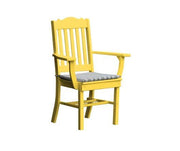 A & L Furniture A & L Furniture Royal Dining Chair w/ Arms Lemon Yellow Dining Chair 4112-LemonYellow