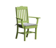 A & L Furniture A & L Furniture Royal Dining Chair w/ Arms Tropical Lime Dining Chair 4112-TropicalLime