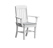 A & L Furniture A & L Furniture Traditional Dining Chair w/ Arms White Dining Chair 4111-White