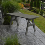 A & L Furniture A & L Furniture Yellow Pine Traditional Table Only Black Table