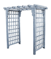 A & L Furniture Amish Handcrafted Cedar Wood Lexington Arbor 4 ft / Gray Stain Cedar 1402C-GS