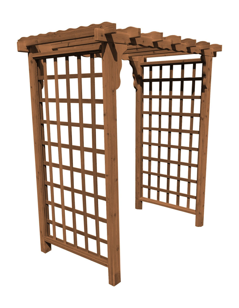 A & L Furniture Amish Handcrafted Cedar Wood Lexington Arbor Cedar