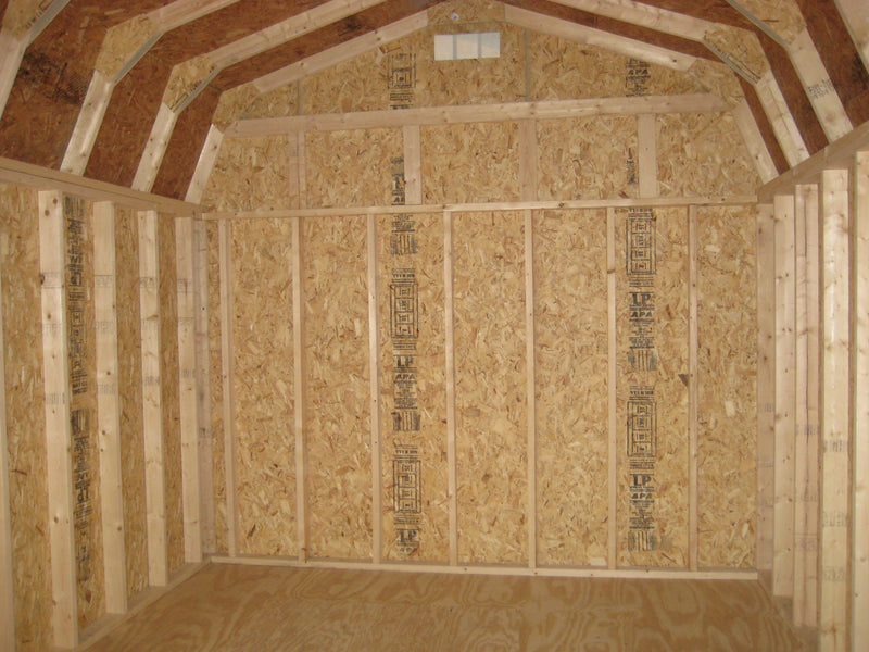 Little Cottage Co. Classic Gambrel Barn 6' Sidewalls w/Side Door Placement- Panelized Kit Sheds & Barns