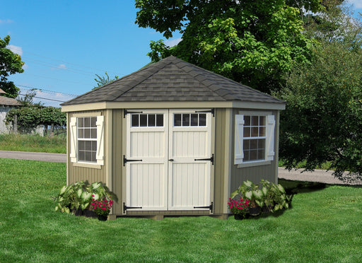 Little Cottage Co. Colonial Five Corner Shed - Panelized Kit No Floor Kit Sheds & Barns LCC-CFCS-NFK