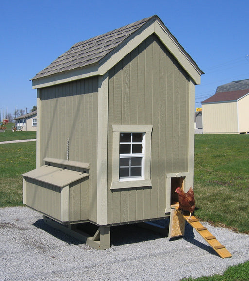 Little Cottage Co. Colonial Gable Coop - Panelized Kit Little Cottage Co. 4x6 Specialty Buildings LLC-CGC-4x6