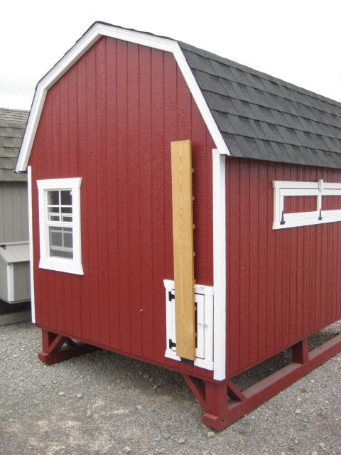 Little Cottage Co. Gambrel Barn Coop - Panelized Kit Little Cottage Co. 4X6 Specialty Buildings LCC-GBC-4x6
