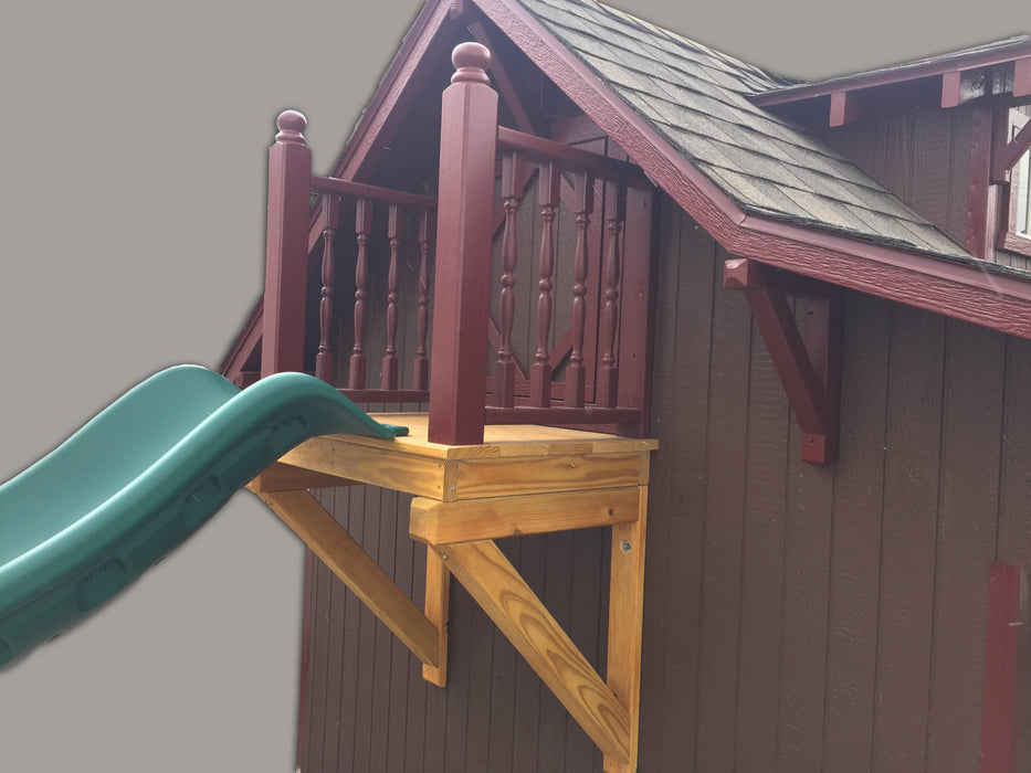Little Cottage Co. The Craftsman Playhouse - Panelized Kit with Floor & Slide Little Cottage Co. Playhouses