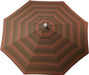 LuxCraft LuxCraft 9' Market Outdoor Umbrella Canopy Replacement (Canopy Only) Stanton Brownstone Accessories 9MUSB58003