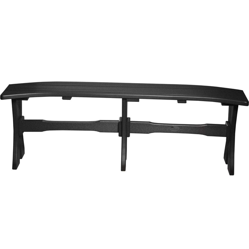 LuxCraft LuxCraft Black Recycled Plastic Table Bench Black / 52" Bench P52TBBK