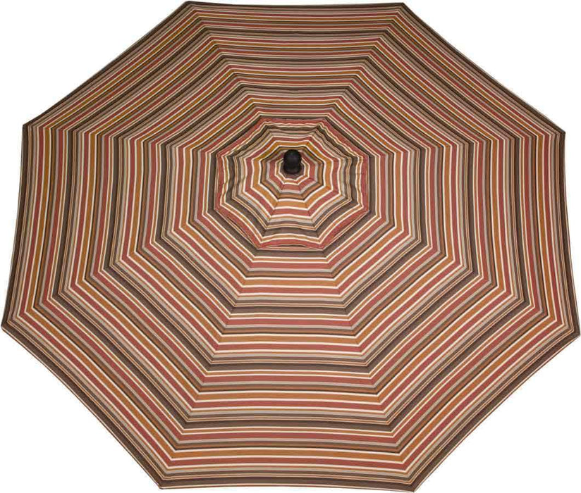 LuxCraft LuxCraft Brannon Redwood 9' Market Outdoor Umbrella Brannon Redwood / Black Accessories 9MUBR5612-Black