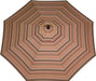 LuxCraft LuxCraft Brannon Redwood 9' Market Outdoor Umbrella Brannon Redwood / Black Accessories 9MUBR5612-Black