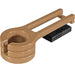 LuxCraft LuxCraft Cedar Recycled Plastic Cup Holder (Slideout) Cedar On Black Accessories PCWCB