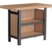 Luxcraft LuxCraft Cedar Recycled Plastic Serving Bar Cedar On Black Tables PSBCB