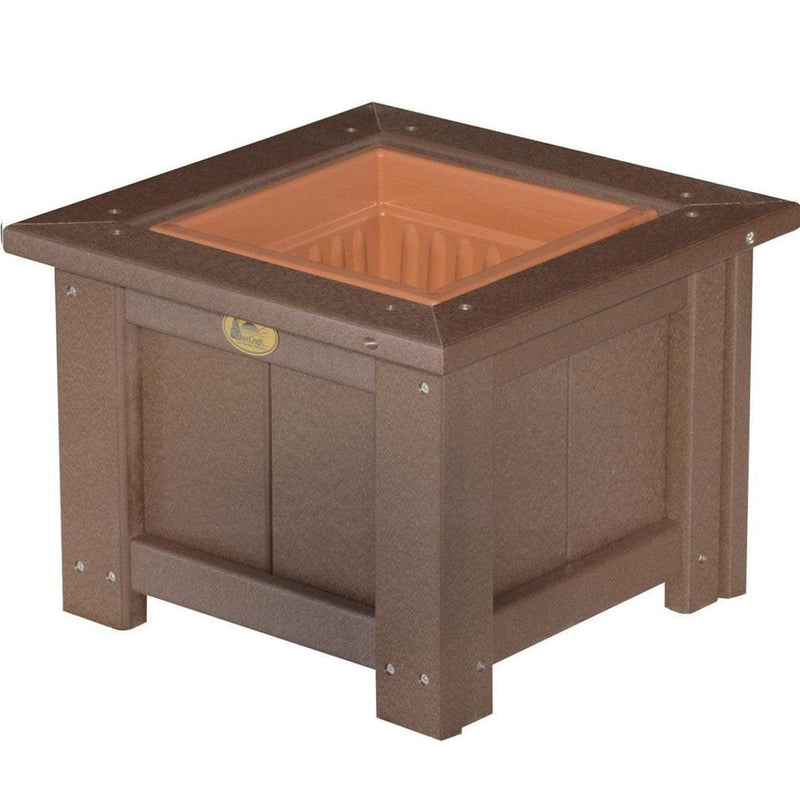 LuxCraft LuxCraft Cedar Recycled Plastic Square Planter Planter Box