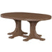 LuxCraft LuxCraft Chestnut Brown Recycled Plastic Oval Table Chestnut Brown / Bar Tables P46OTBCBR