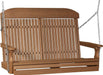 LuxCraft LuxCraft Classic Highback 4ft. Recycled Plastic Porch Swing Antique Mahogany Poly Porch Swing 4CPSAM