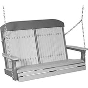 LuxCraft LuxCraft Classic Highback 4ft. Recycled Plastic Porch Swing Poly Porch Swing