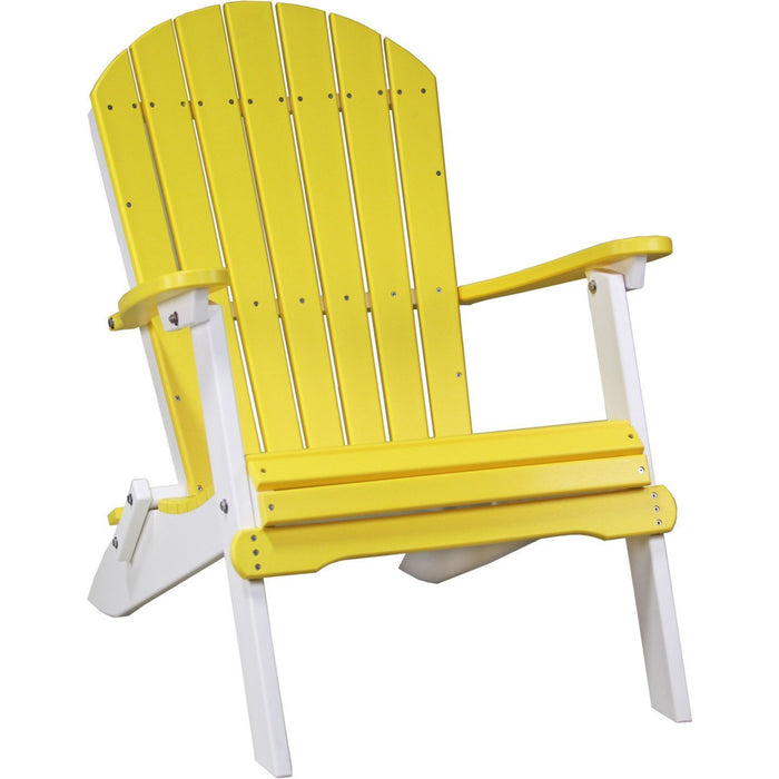 LuxCraft LuxCraft Folding Recycled Plastic Adirondack Chair Adirondack Deck Chair