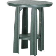 LuxCraft LuxCraft Green Recycled Plastic 36" Balcony Table With Cup Holder Green Tables PBATG