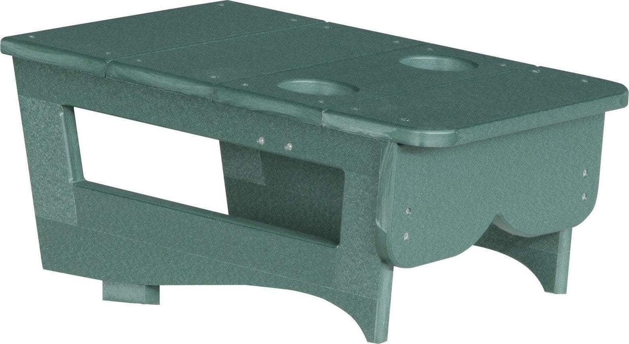 LuxCraft LuxCraft Green Recycled Plastic Center Table Cupholder With Cup Holder Green Accessories PCTAG