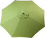 LuxCraft LuxCraft Parrot 9' Market Outdoor Umbrella Canopy Replacement (Canopy Only) Parrot Accessories 9MUP5405
