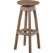 LuxCraft LuxCraft Recycled Plastic Bar Stool With Cup Holder Chestnut Brown Stool PBSCBR