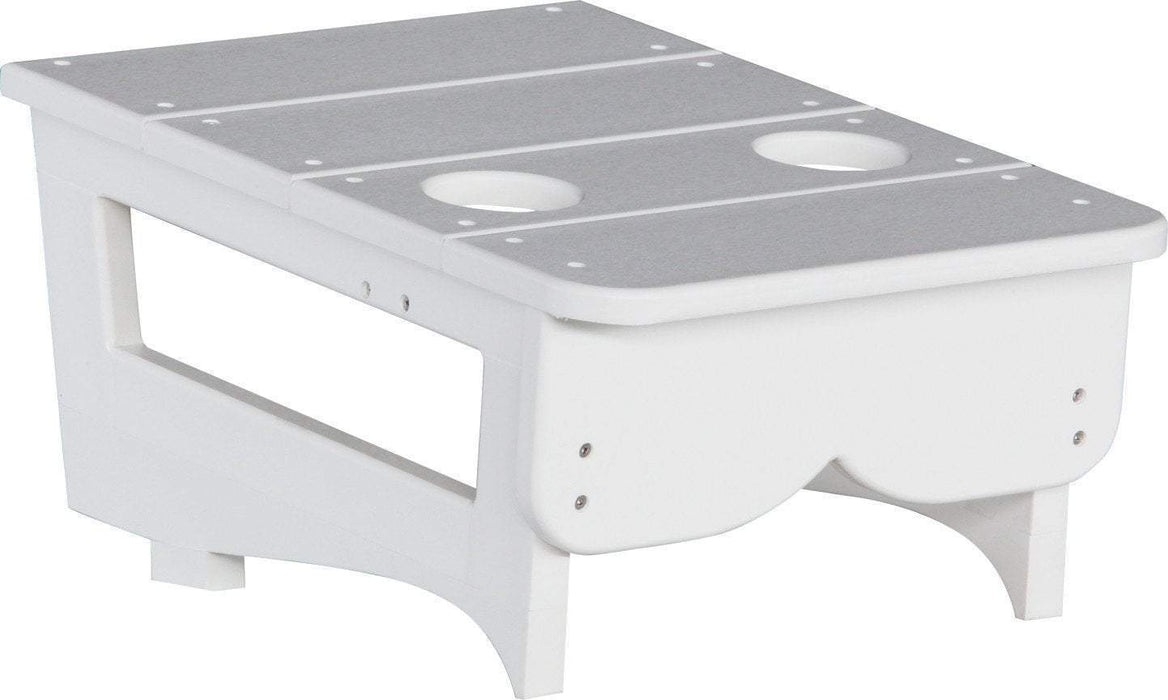LuxCraft LuxCraft Recycled Plastic Center Table Cupholder White Accessories PCTAW