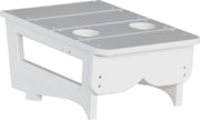 LuxCraft LuxCraft Recycled Plastic Center Table Cupholder With Cup Holder White Accessories PCTAW