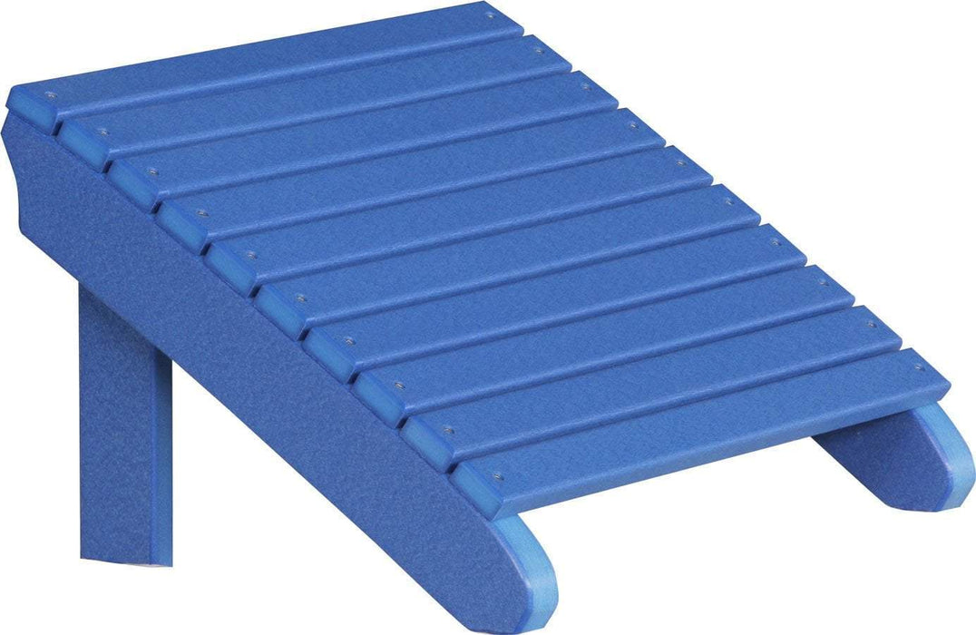 LuxCraft LuxCraft Recycled Plastic Deluxe Adirondack Footrest Adirondack Deck Chair