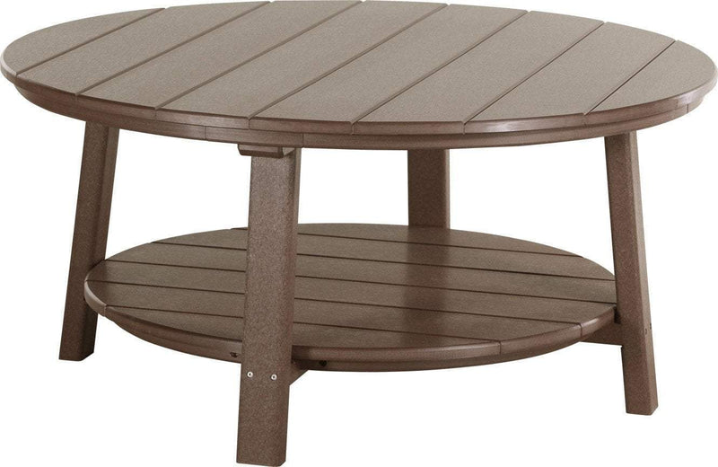 LuxCraft LuxCraft Recycled Plastic Deluxe Conversation Table Chestnut Brown Accessories PDCTCBR