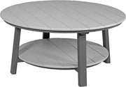 LuxCraft LuxCraft Recycled Plastic Deluxe Conversation Table Dove Gray on Slate Accessories PDCTDGS