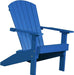 LuxCraft LuxCraft Recycled Plastic Lakeside Adirondack Chair Blue Adirondack Deck Chair LACB